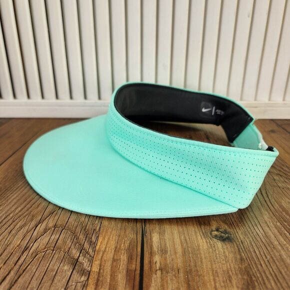 Nike Dri-Fit AeroBill Wide Brim Big Bill Visor Mint Green Performance Golf Sport - Picture 7 of 12